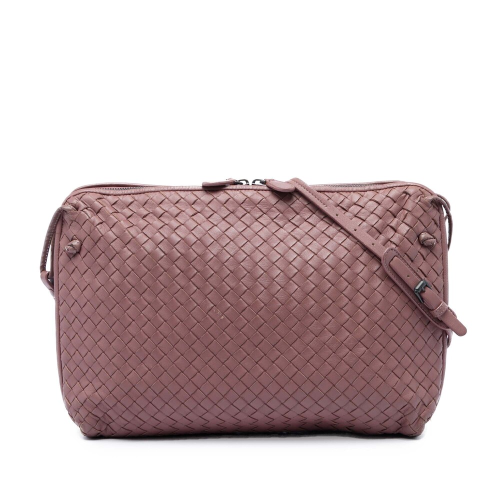 Pre-Loved Bottega Veneta Large Nappa Intrecciato Nodini Crossbody